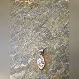 Silver necklace with pendant